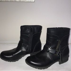 Clark’s Black Leather Ankle Boots